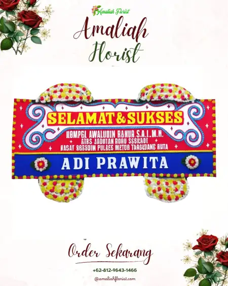 Papan Bunga Ucapan Selamat Pancaregang