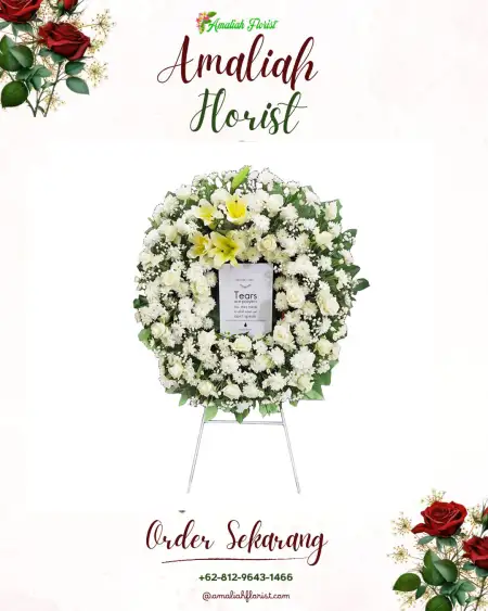 Krans Bunga Duka Pancaregang